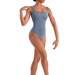 MIRELLA M50005LM WOMEN BACK MESH TANK LEOTARD - The Dance Shoppe