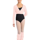 GIRLS JAMINCA KNIT FIXED WRAP TOP- BLOCH