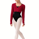 BLOCH Z30012 WOMEN FIX WRAP KNIT WARM UPTOP