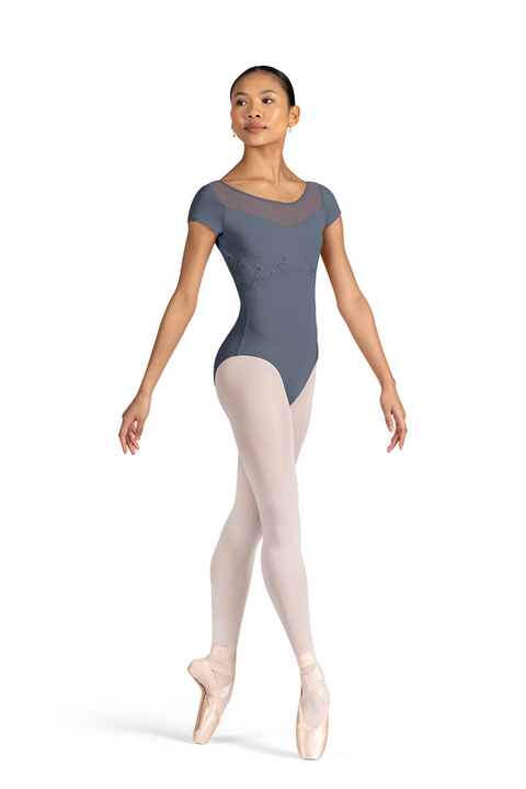 BLOCH L9622 LADIES CLEA SCOOPNECK CAP SLEEVE LEOTARD