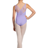 MIRELLA M1248C GIRLS V-NECK CAMISOLE LEOTARD