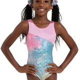 CAPEZIO 12302C GIRLS UNICORN DISCO GLIMMER TANK LEOTARD