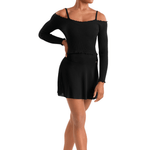 MIRELLA MS10005 WOMEN MESH HI-LO SKIRT - The Dance Shoppe