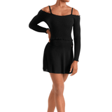MIRELLA MS10005 WOMEN MESH HI-LO SKIRT - The Dance Shoppe