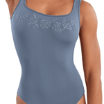 MIRELLA M50005LM WOMEN BACK MESH TANK LEOTARD - The Dance Shoppe