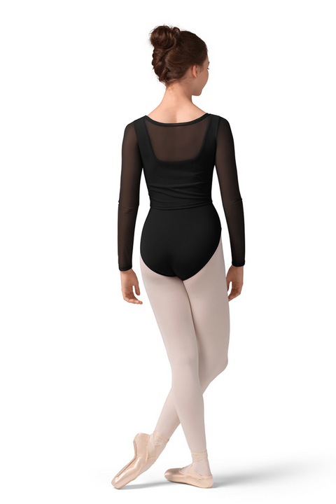 MIRELLA M30001L WOMEN MESH LONG SLEEVE LEOTARD