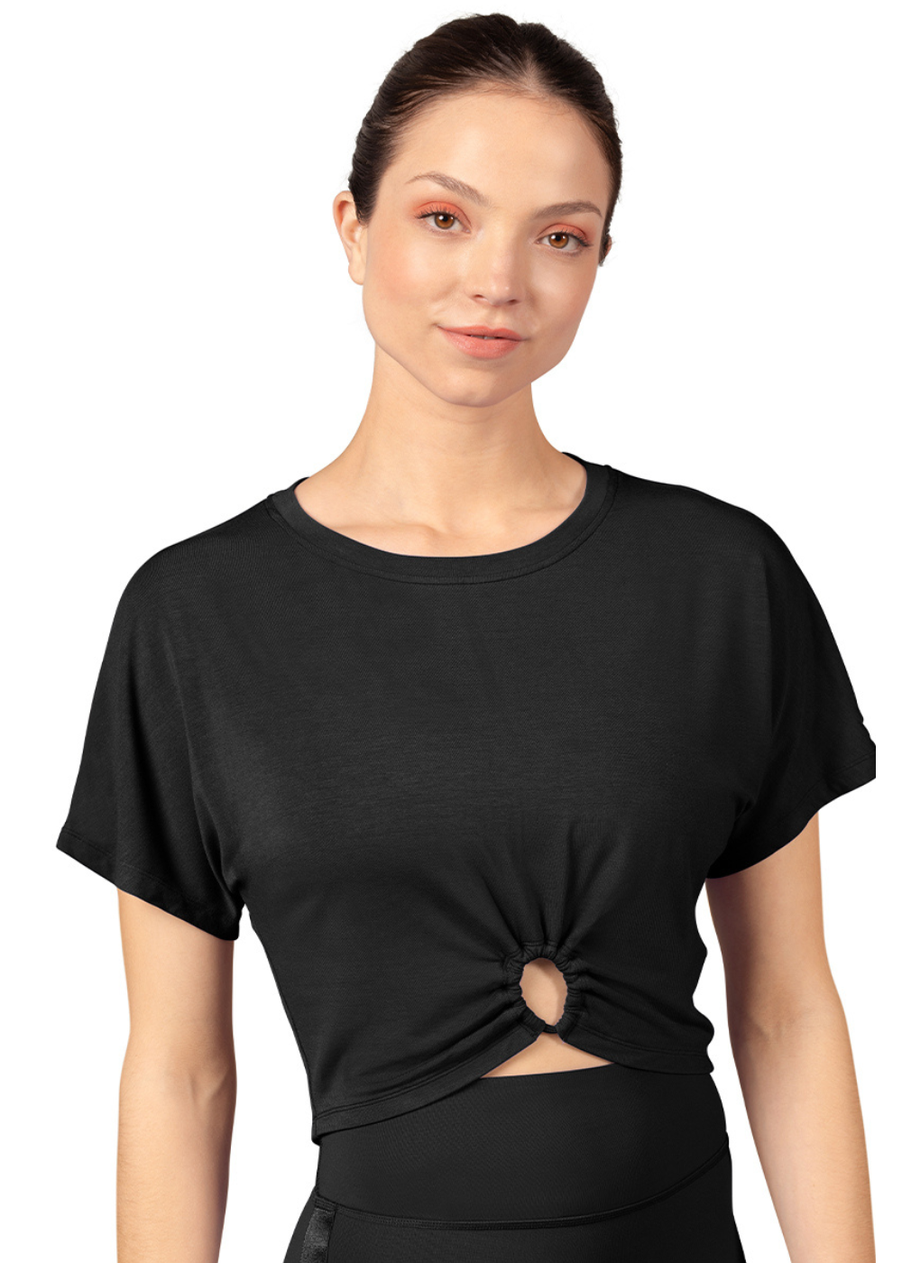 M683L WOMEN DEEP WAIST SHORTS-MIRELLA