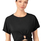 M683L WOMEN DEEP WAIST SHORTS-MIRELLA