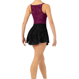 BLOCH R1281 WOMEN PARISA FLOCKED MESH PULL ON SKIRT