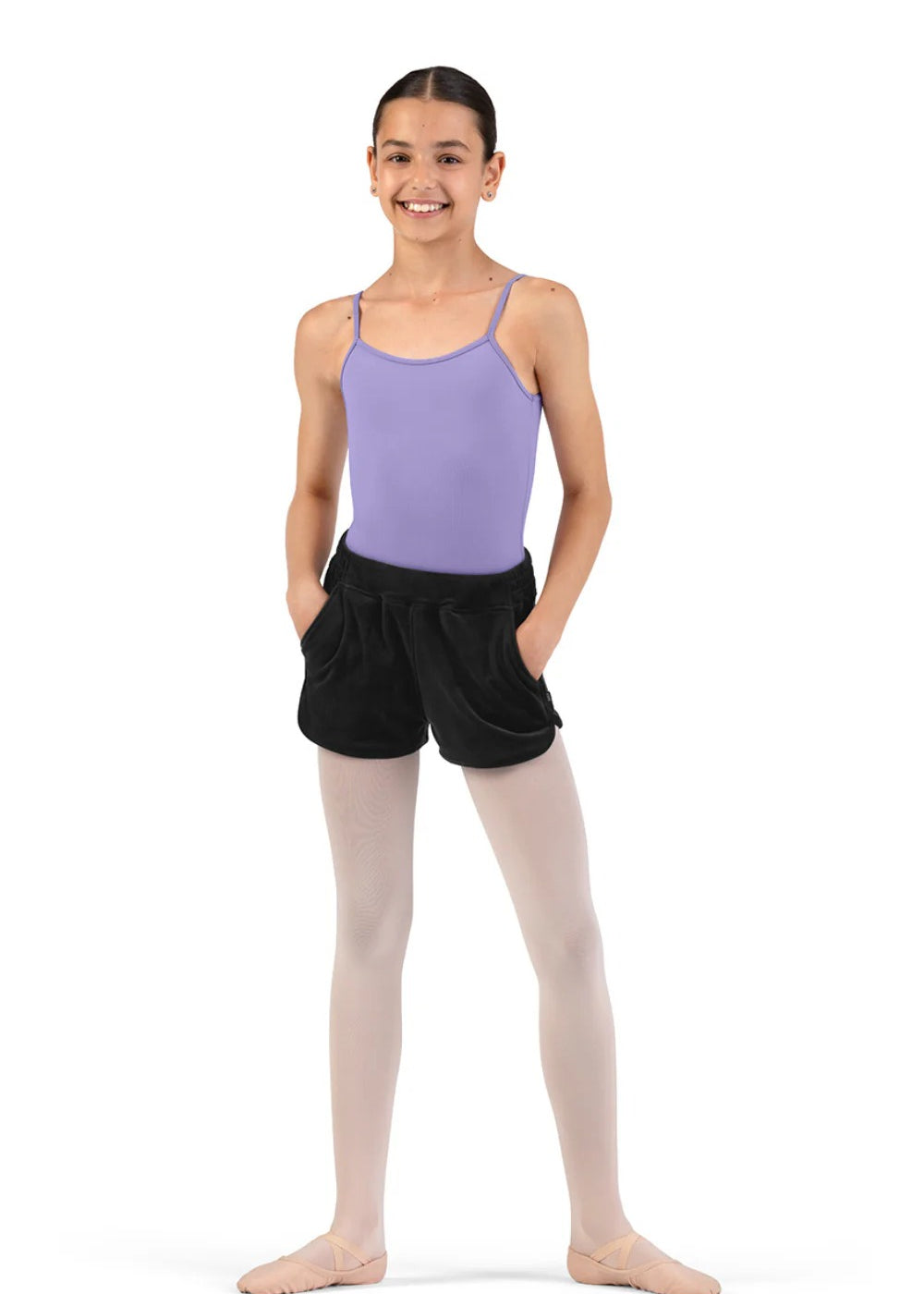 BLOCH CR90008 GIRLS KELLY VELVET SHORT