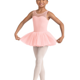 MIRELLA M50002C GIRLS MESH TANK TUTU LEOTARD DRESS