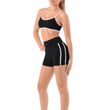 BLOCH D55689G GIRLS ECLIPSE PIPING SHORT - The Dance Shoppe