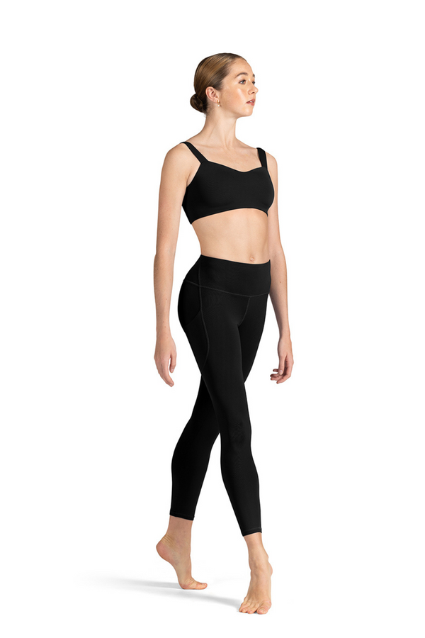 BLOCH ZST1713 WOMEN L/S SCOOP BACK CROP TOP