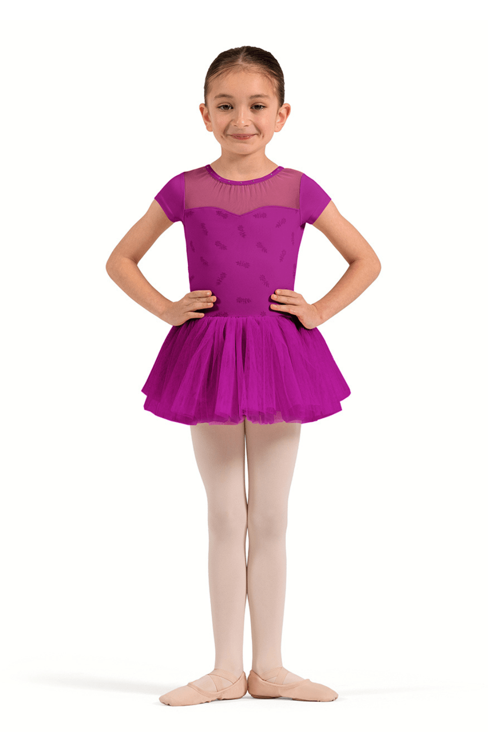 BLOCH CL20012 GIRLS CAP SLEEVE TUTU LEOTARD - The Dance Shoppe