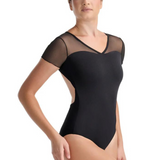 BALLET ROSA MONIA WOMEN OPEN BACK V-FRONT CAP SLEEVE LEOTARD