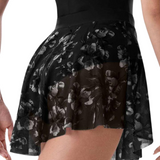 BLOCH R4111 WOMEN PRINTED MESH PULL ON SKIRT