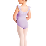 DANSHUZ 24104C GIRLS BROOKE PINCH FRONT NECK TANK LEOTARD