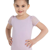 CAPEZIO 11311C GIRLS BACK KEYHOLE PUFF SLEEVE LEOTARD