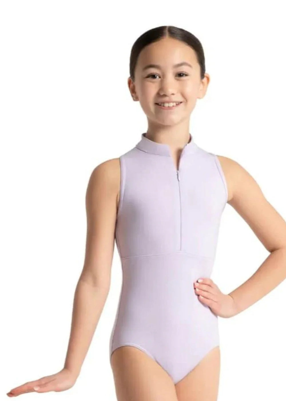 CAPEZIO 12002C GIRLS ZIP FRONT OPEN BACK TANK LEOTARD