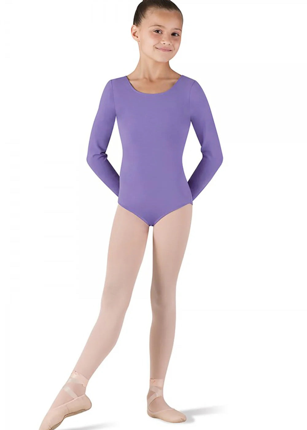 BLOCH CL5409 GIRLS BASIC LONG SLEEVE LEOTARD