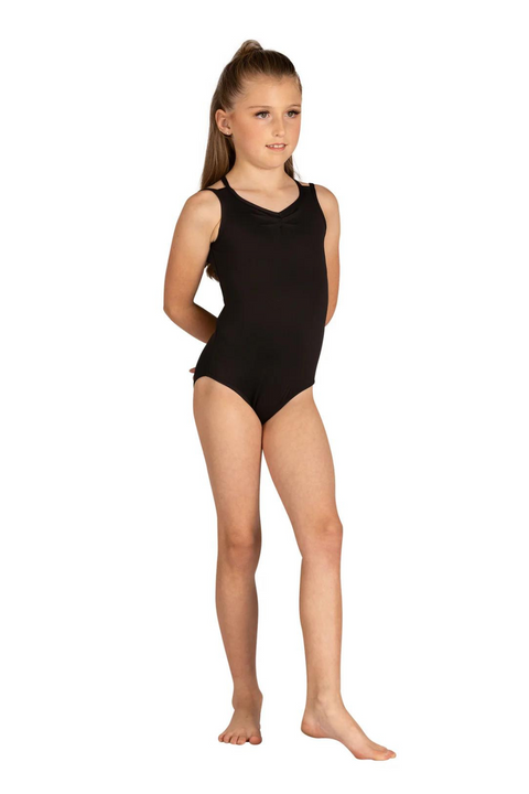 DANSHUZ 24133C GIRLS VIOLETA STRAP BACK LEOTARD