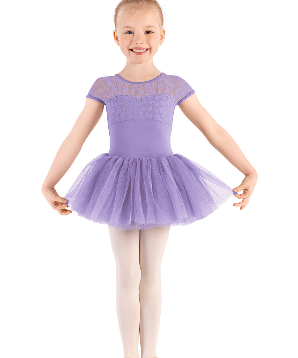 M1564C GIRLS CAP SLEEVE TUTU DRESS-MIRELLA