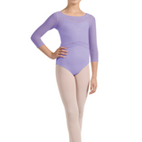 M746C GIRLS 3/4 SLEEVE MESH TOP-MIRELLA