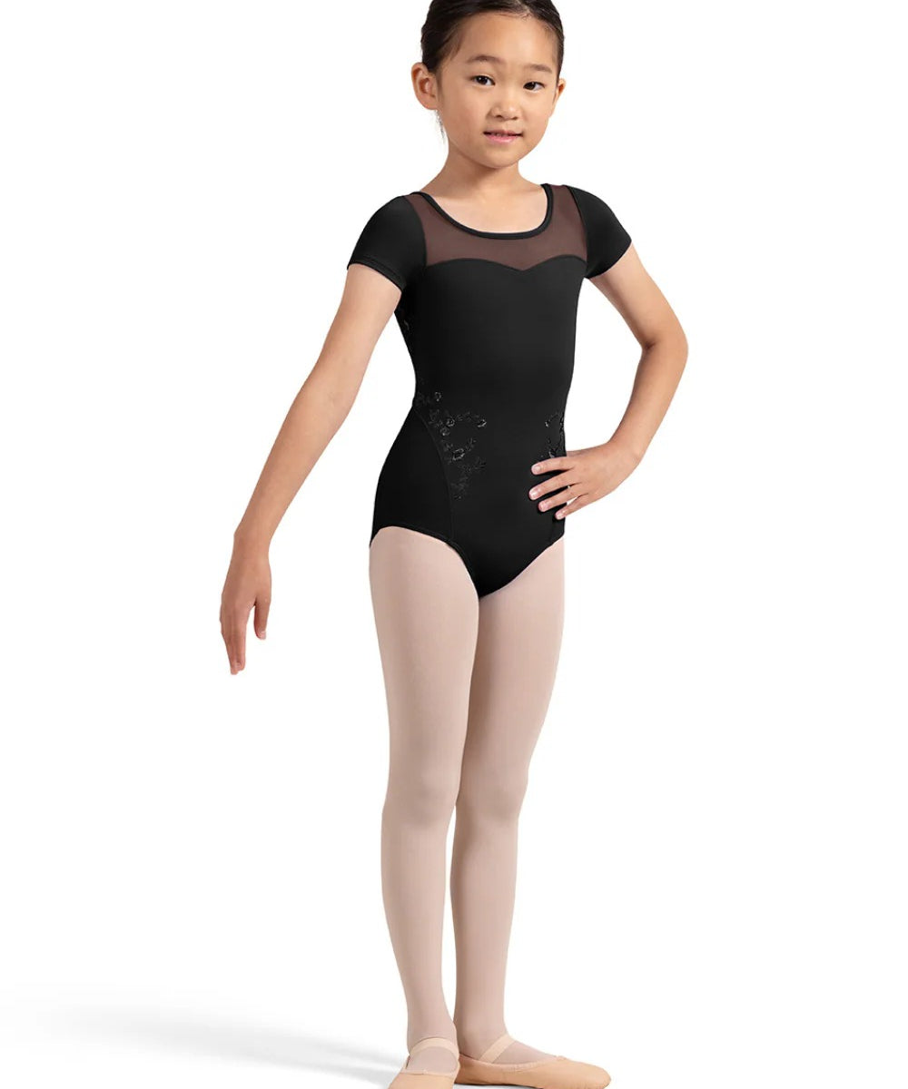 GIRLS LEILANI CAP SLEEVE LEOTARD- BLOCH