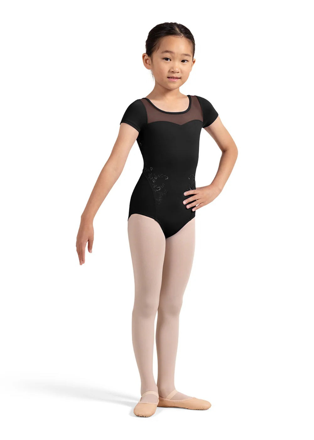 BLOCH CL4242 GIRLS LEILANI CAP SLEEVE LEOTARD