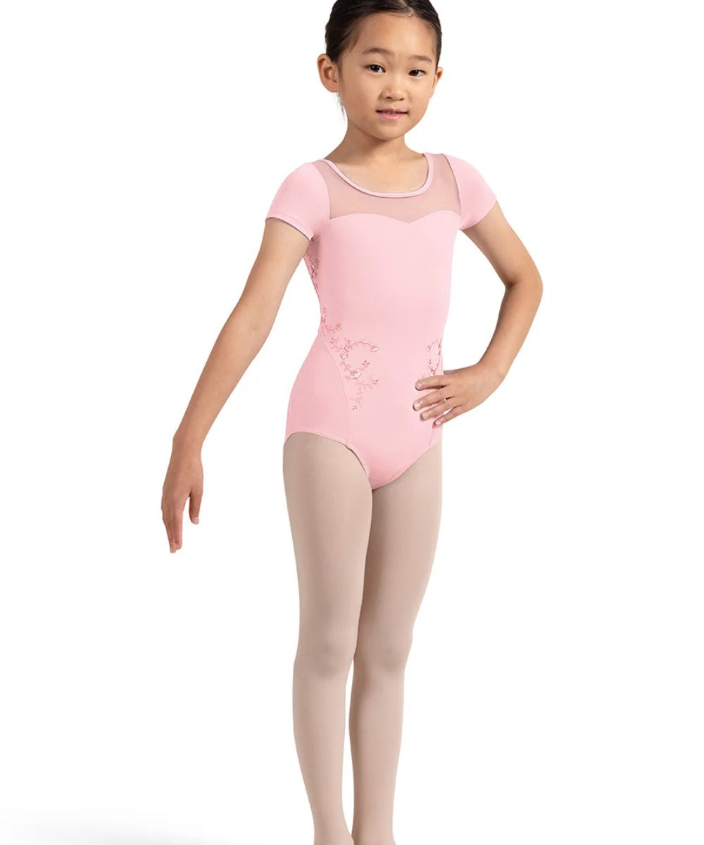 GIRLS LEILANI CAP SLEEVE LEOTARD- BLOCH