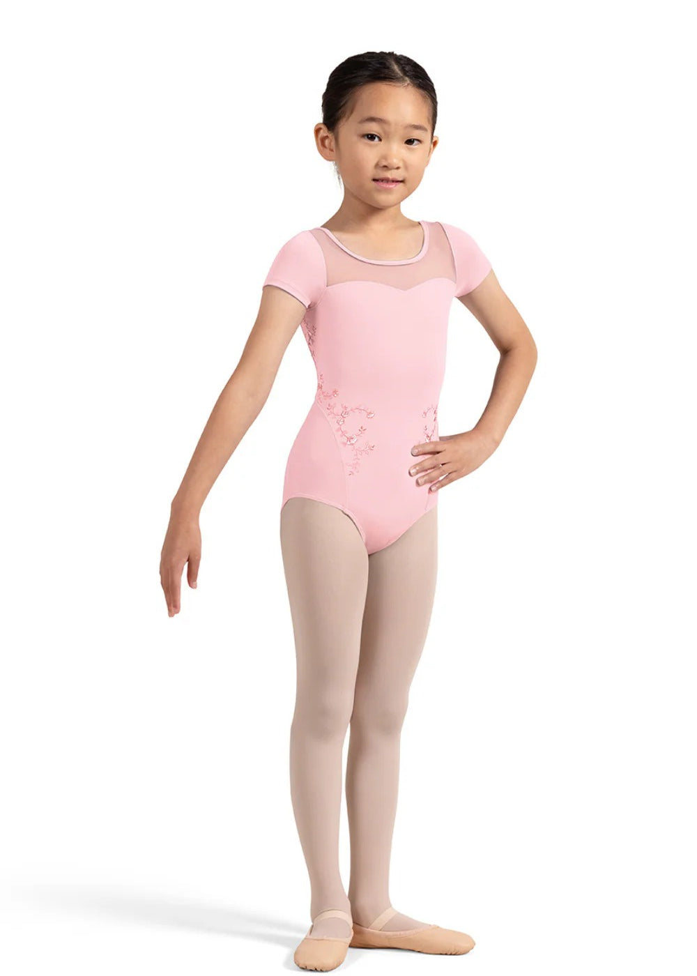 BLOCH CL4242 GIRLS LEILANI CAP SLEEVE LEOTARD