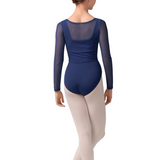 MIRELLA M30001L WOMEN MESH LONG SLEEVE LEOTARD