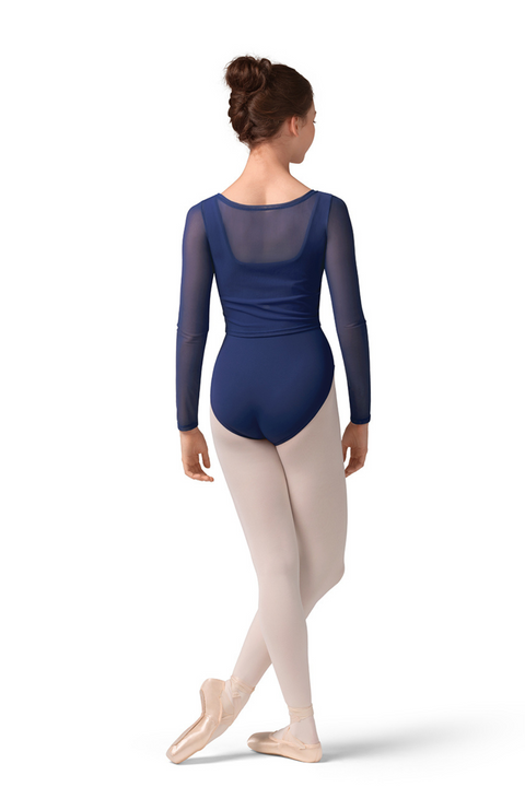 MIRELLA M30001L WOMEN MESH LONG SLEEVE LEOTARD