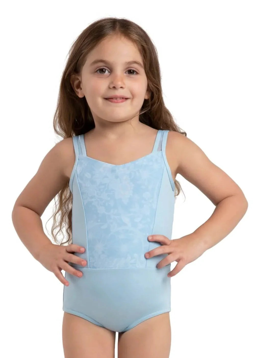 CAPEZIO 12292C GIRLS JEWEL GARDEN LAPIS TANK LEOTARD