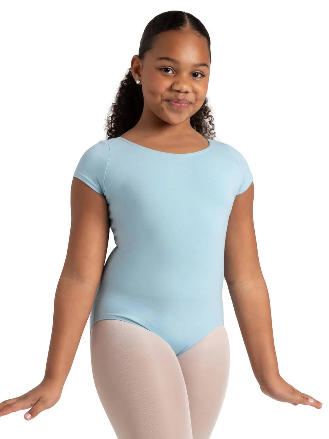 CAPEZIO CC400C GIRLS SHORT SLEEVE LEOTARD