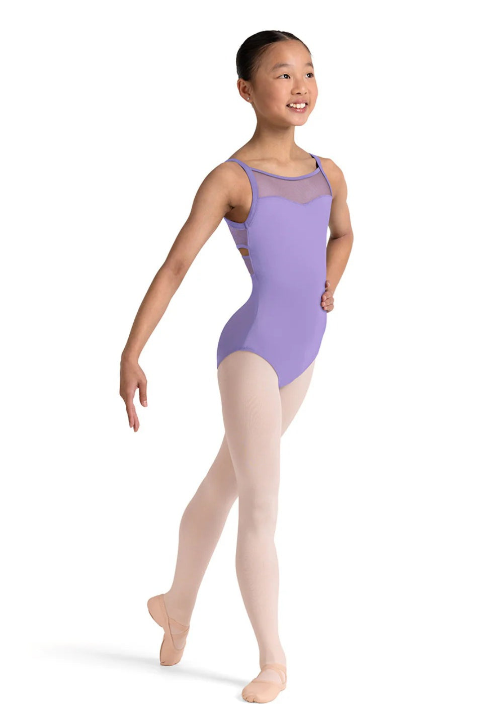 BLOCH CL70004 GIRLS JAZZ FLORAL CROSS BACK LEOTARD
