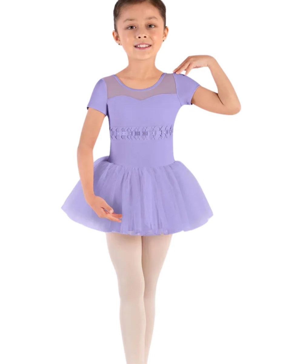 GIRLS DALIAH CAP SLEEVE TUTU DRESS- BLOCH