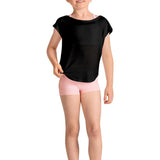 BLOCH CZ30027 GIRLS LIONA SHORT SLEEVE TOP