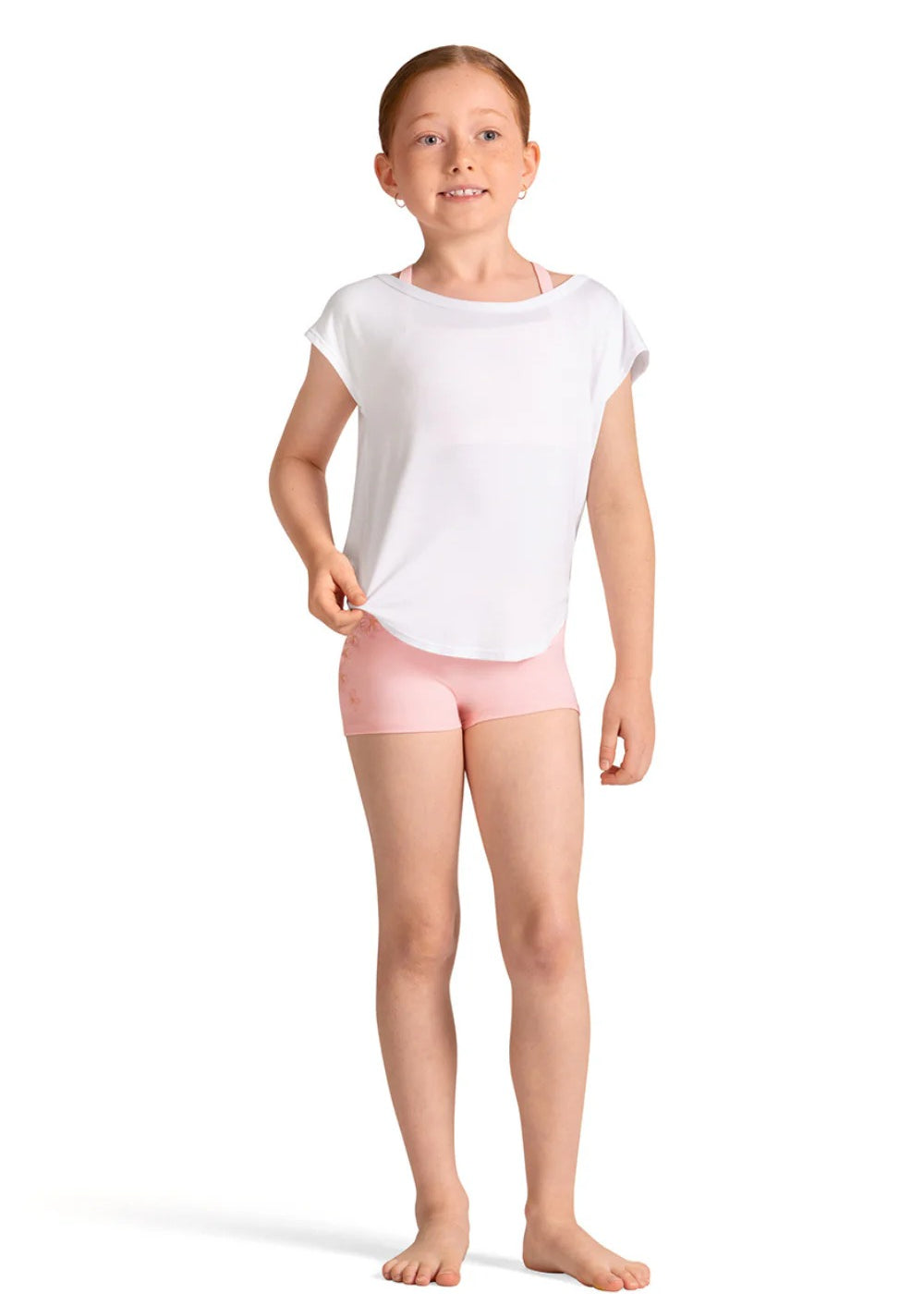 BLOCH CZ30027 GIRLS LIONA SHORT SLEEVE TOP