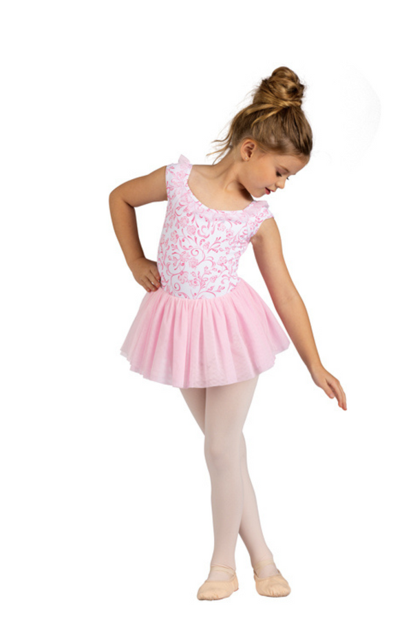 DANSHUZ 25207C GIRLS DIANORA CAP SLEEVE DRESS