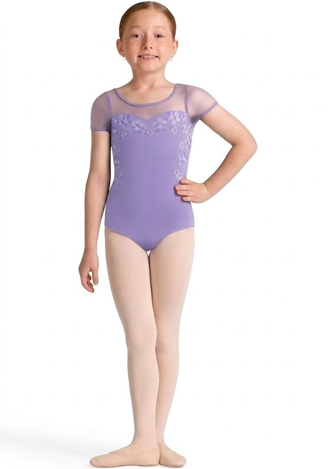 BLOCH CL20009 GIRLS LOGAN CAP SLEEVE LEOTARD