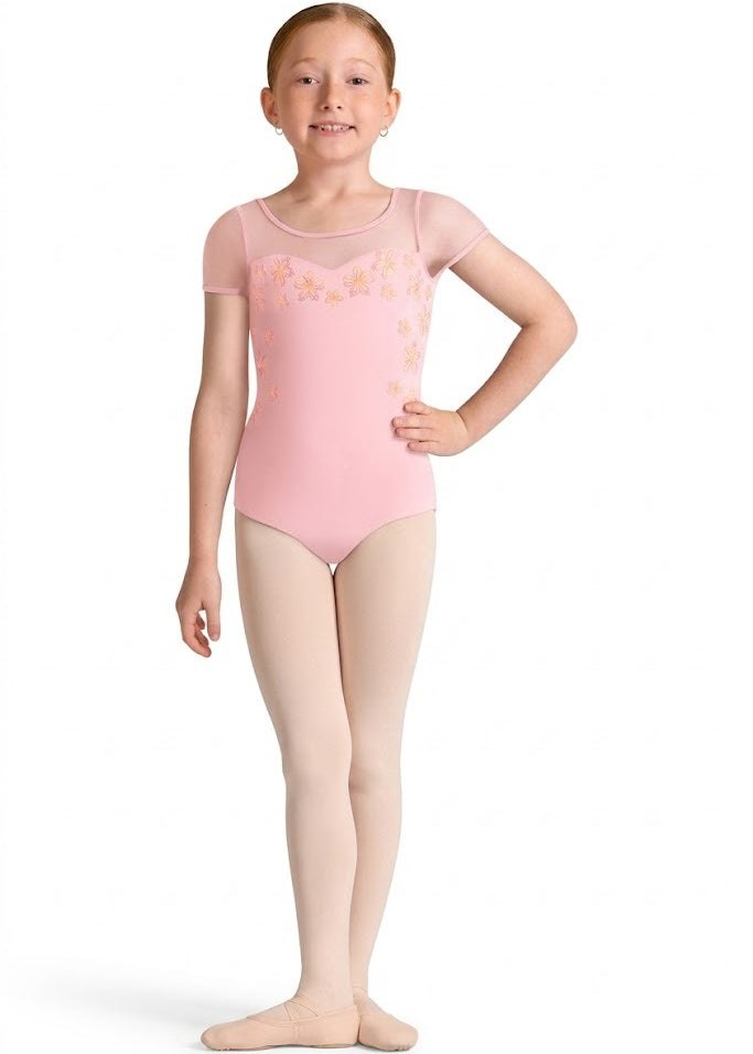 BLOCH CL20009 GIRLS LOGAN CAP SLEEVE LEOTARD