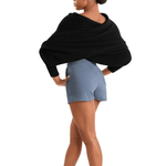 MIRELLA M30016L WOMEN WARM UP WRAP TOP - The Dance Shoppe