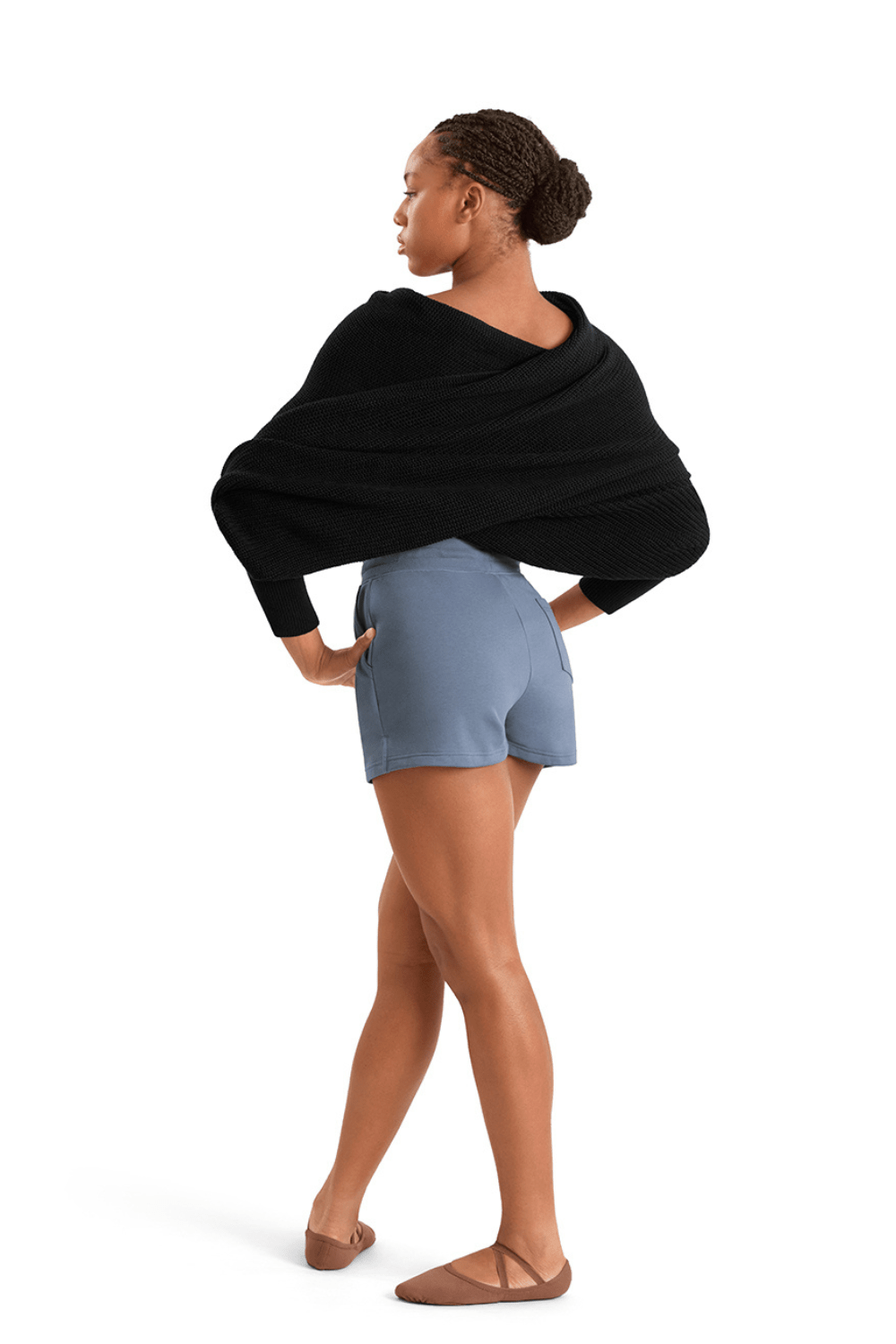 MIRELLA M30016L WOMEN WARM UP WRAP TOP - The Dance Shoppe