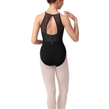 MIRELLA M40001LM WOMEN STRIPE HALTER LEOTARD