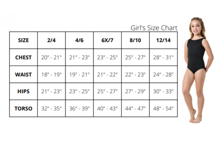 DANSHUZ 24104C GIRLS BROOKE PINCH FRONT NECK TANK LEOTARD