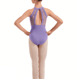 BLOCH CL40016 GIRLS FLORAL HALTER LEOTARD - The Dance Shoppe
