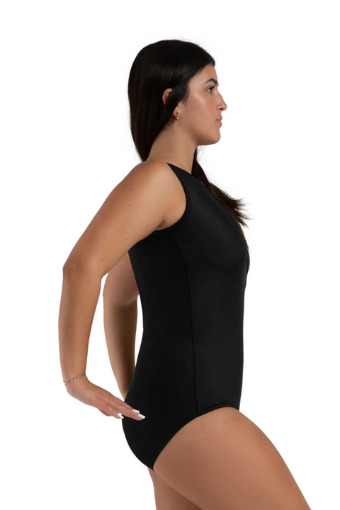 CAPEZIO 12262W WOMEN CURVED RHYTHM AGUSTA TANK LEOTARD