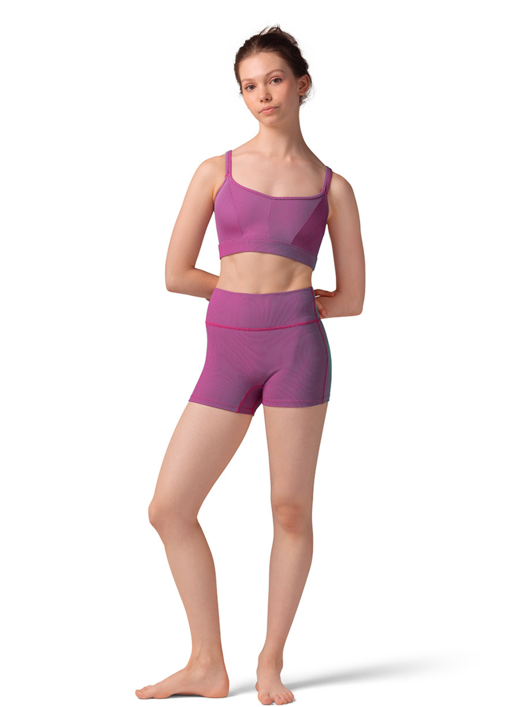 M30002L WOMEN CROSS BACK CAMISOLE CROP TOP-MIRELLA