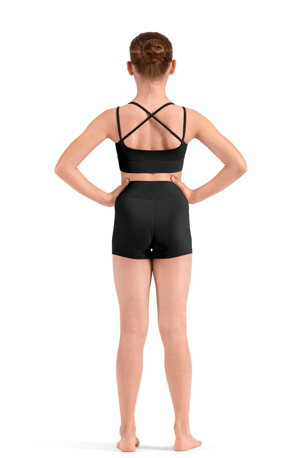 MIRELLA M90009C GIRLS HI WAIST SHORTS - The Dance Shoppe